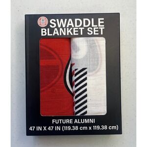Pegasus Sports LLC Swaddle Blanket Set Georgia Bulldogs